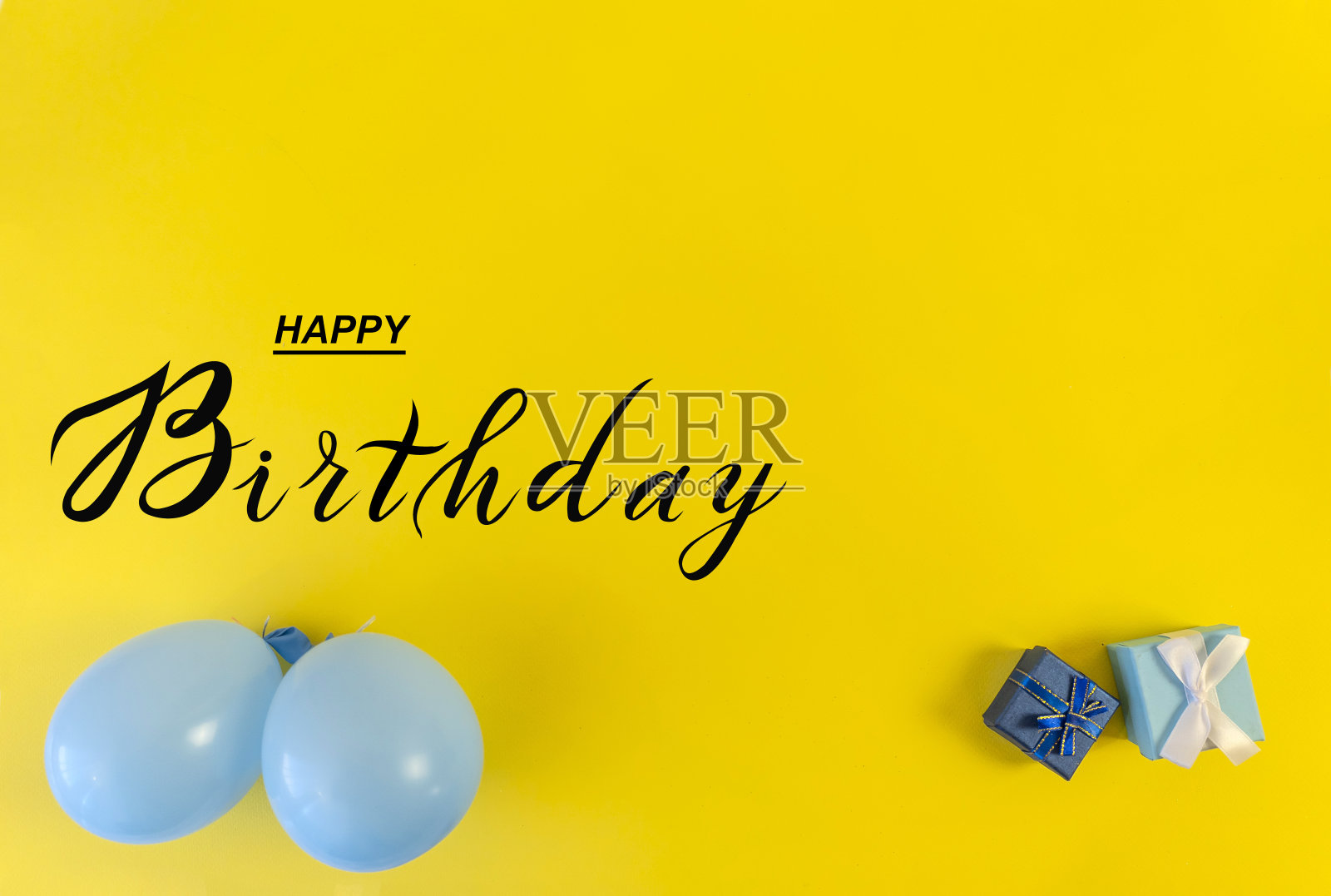 明信片，互联网横幅，平躺着生日祝福，题词-生日快乐照片摄影图片