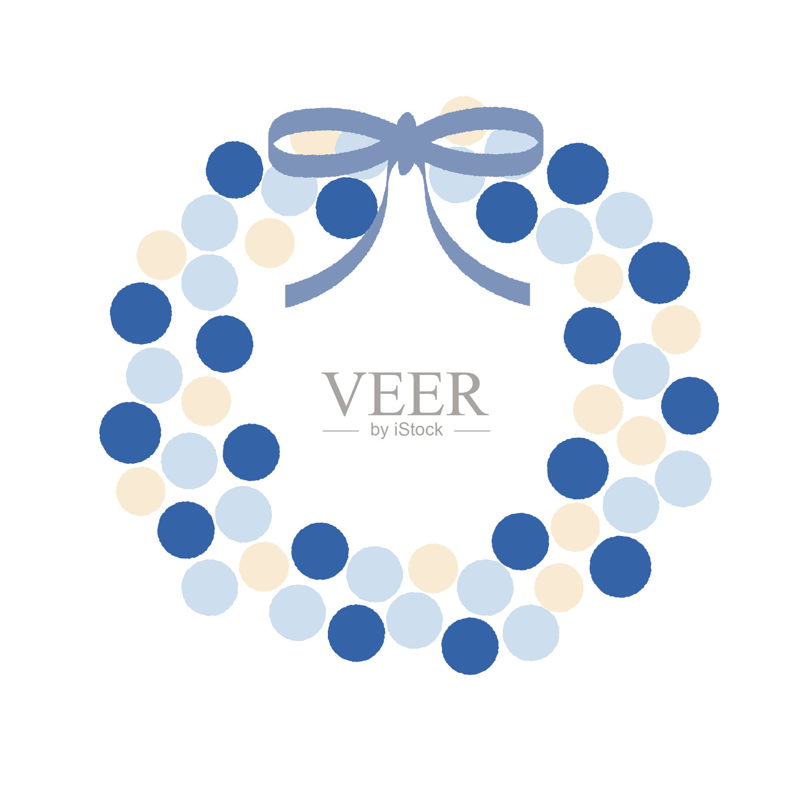 点花环插画图片素材