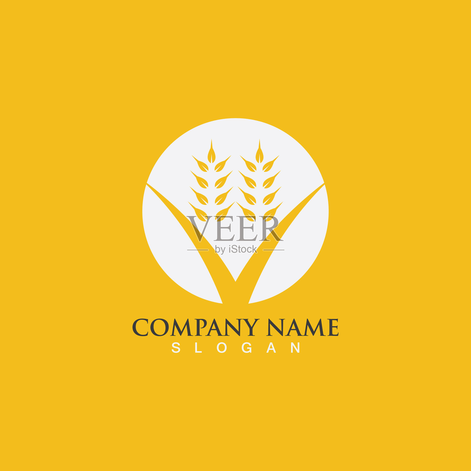 农业小麦插画图片素材