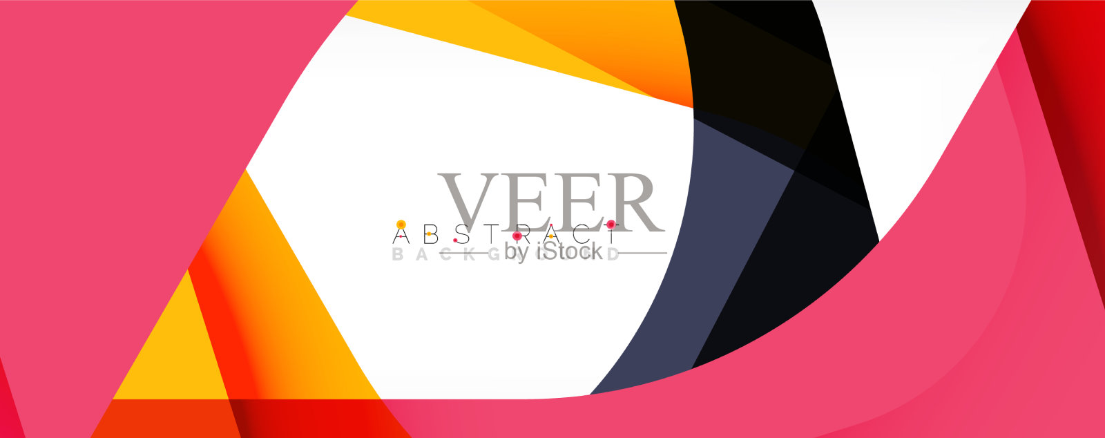 几何抽象背景-多彩的插画图片素材