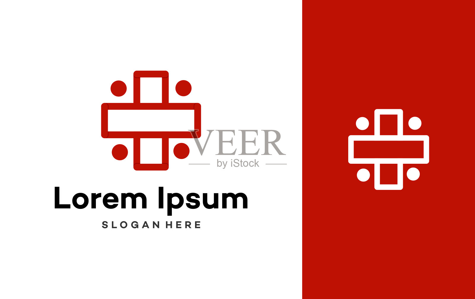 人民健康医疗图标元素。健康医疗设计模板插图向量插画图片素材