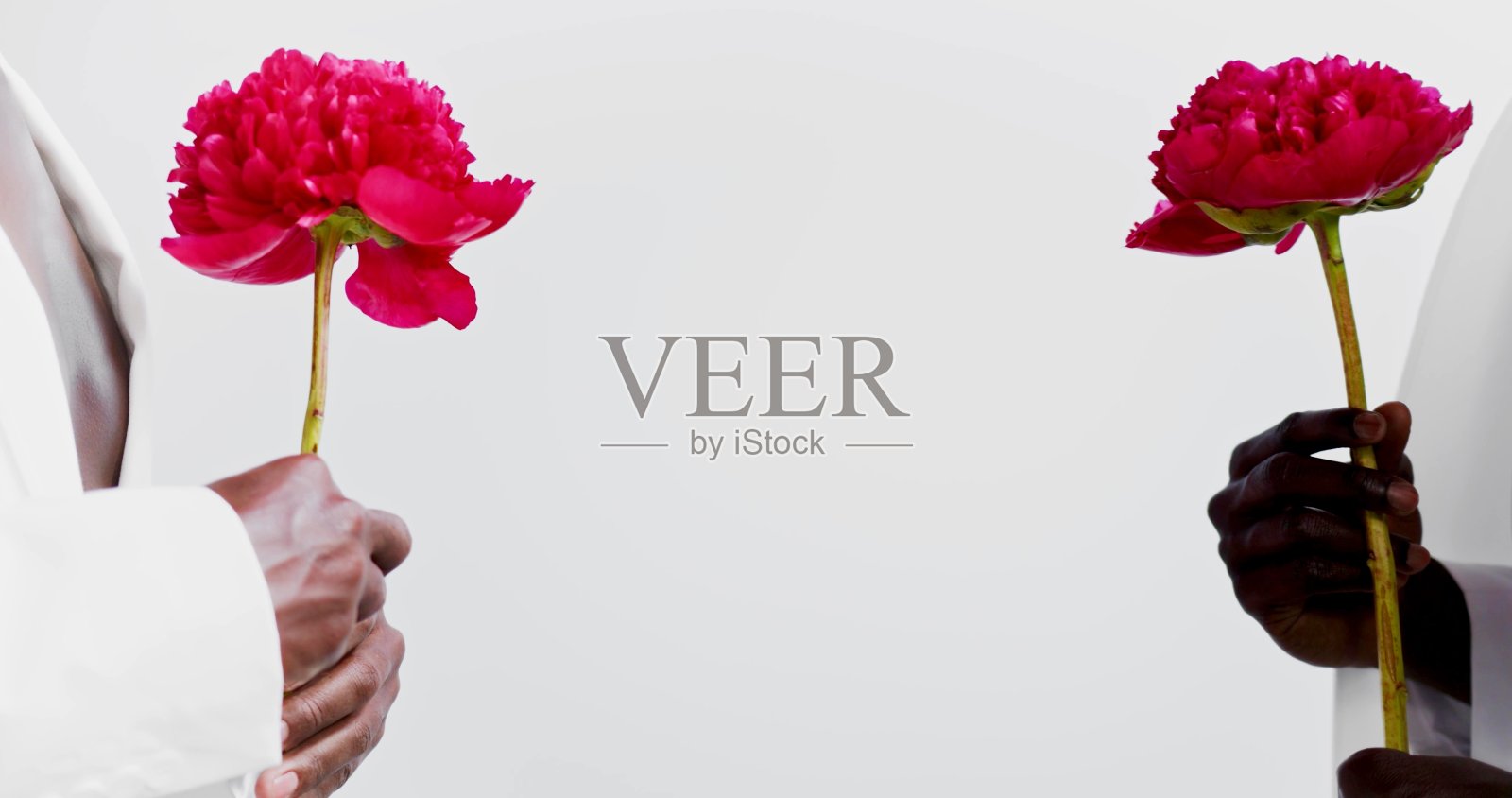 背景照片与黑色手拿花照片摄影图片