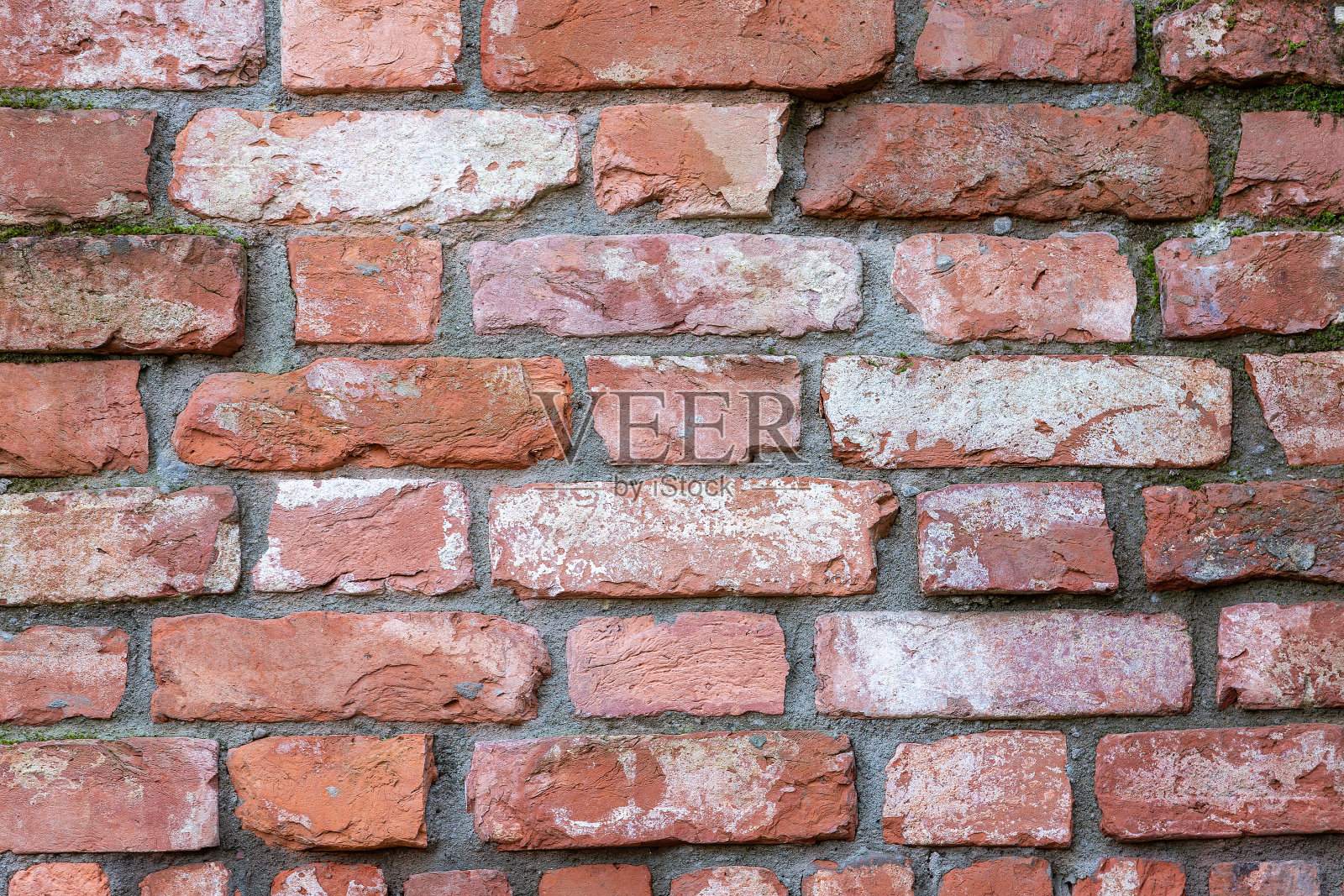 砖墙是红色的。旧的砖砌的。纹理背景照片摄影图片