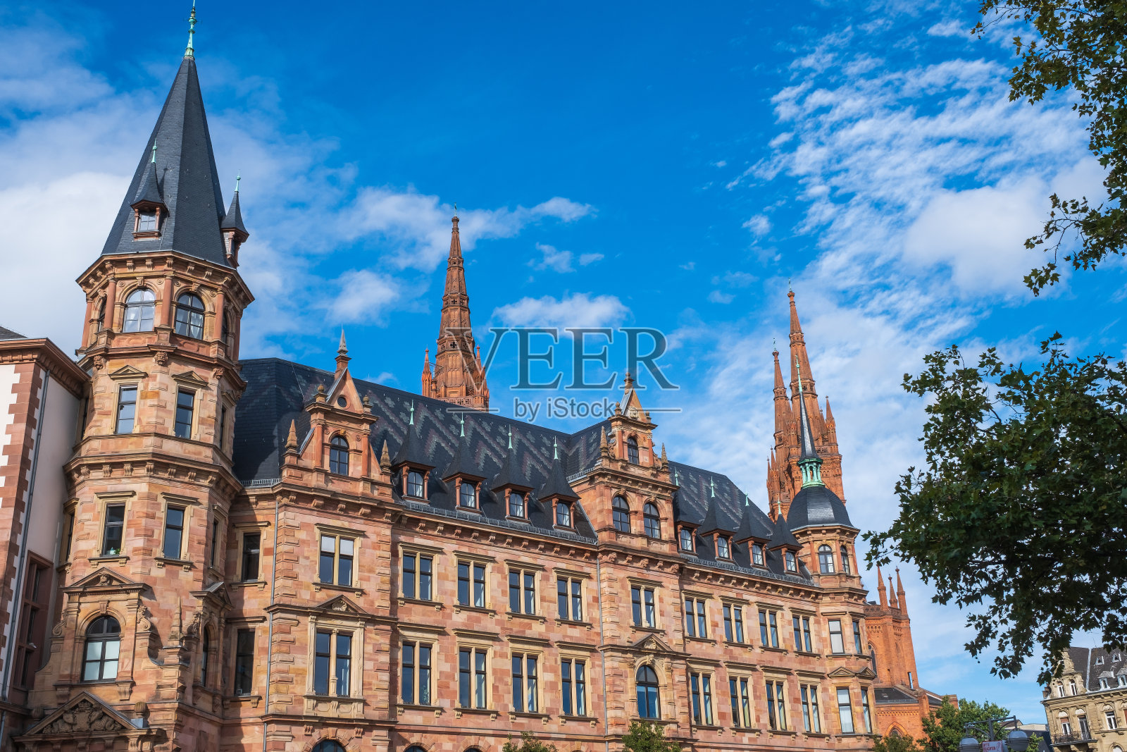 德国威斯巴登市政厅照片摄影图片