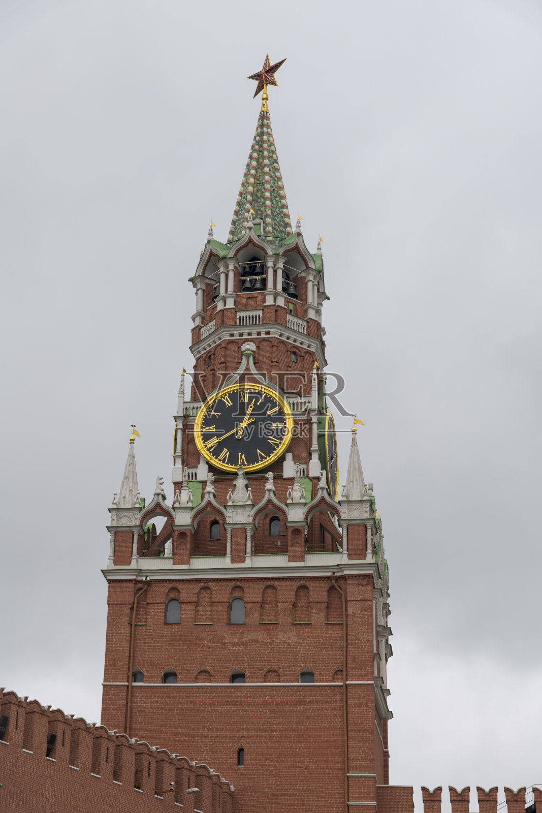 俄罗斯莫斯科的Spasskaya塔照片摄影图片
