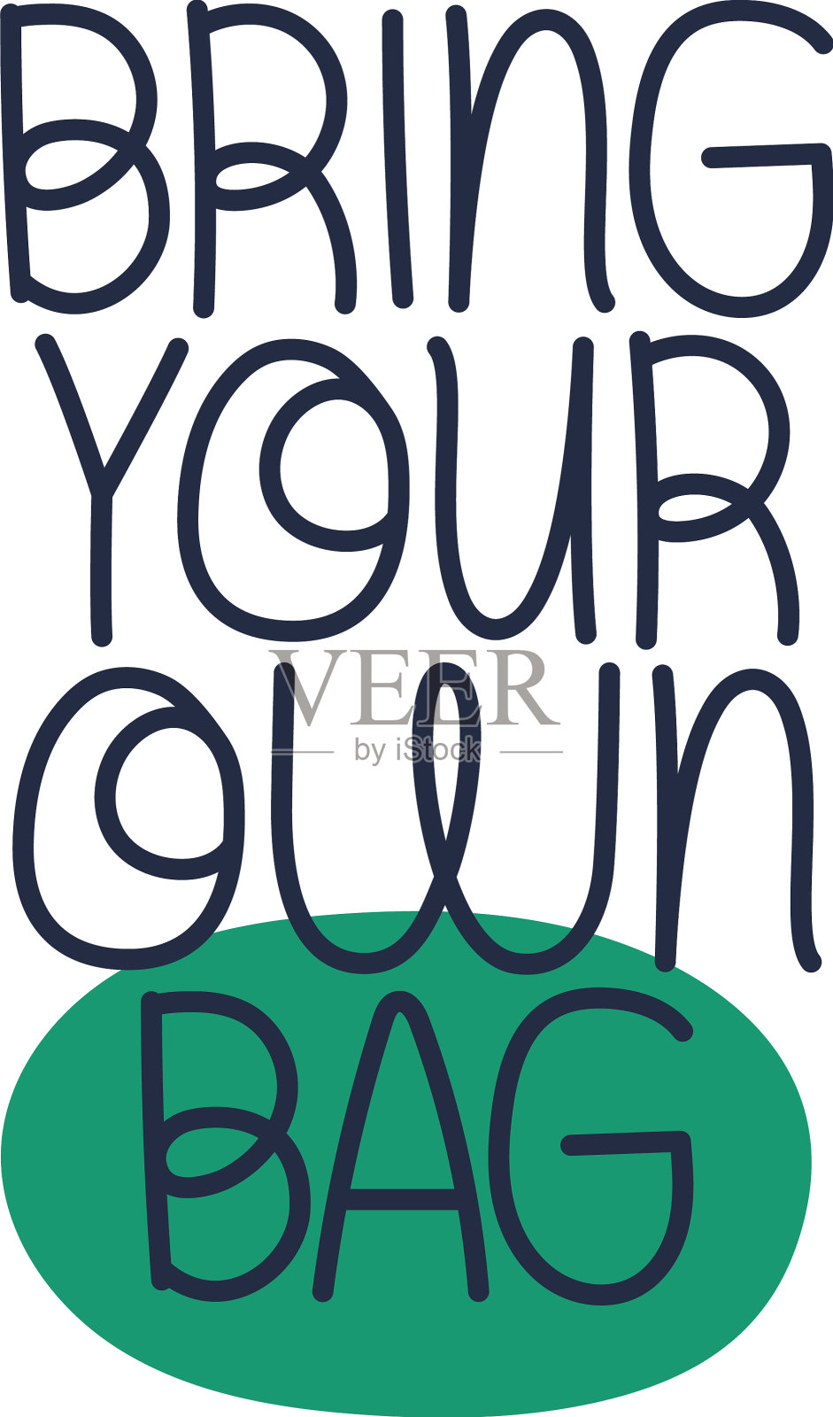 eco字体设计插画图片素材