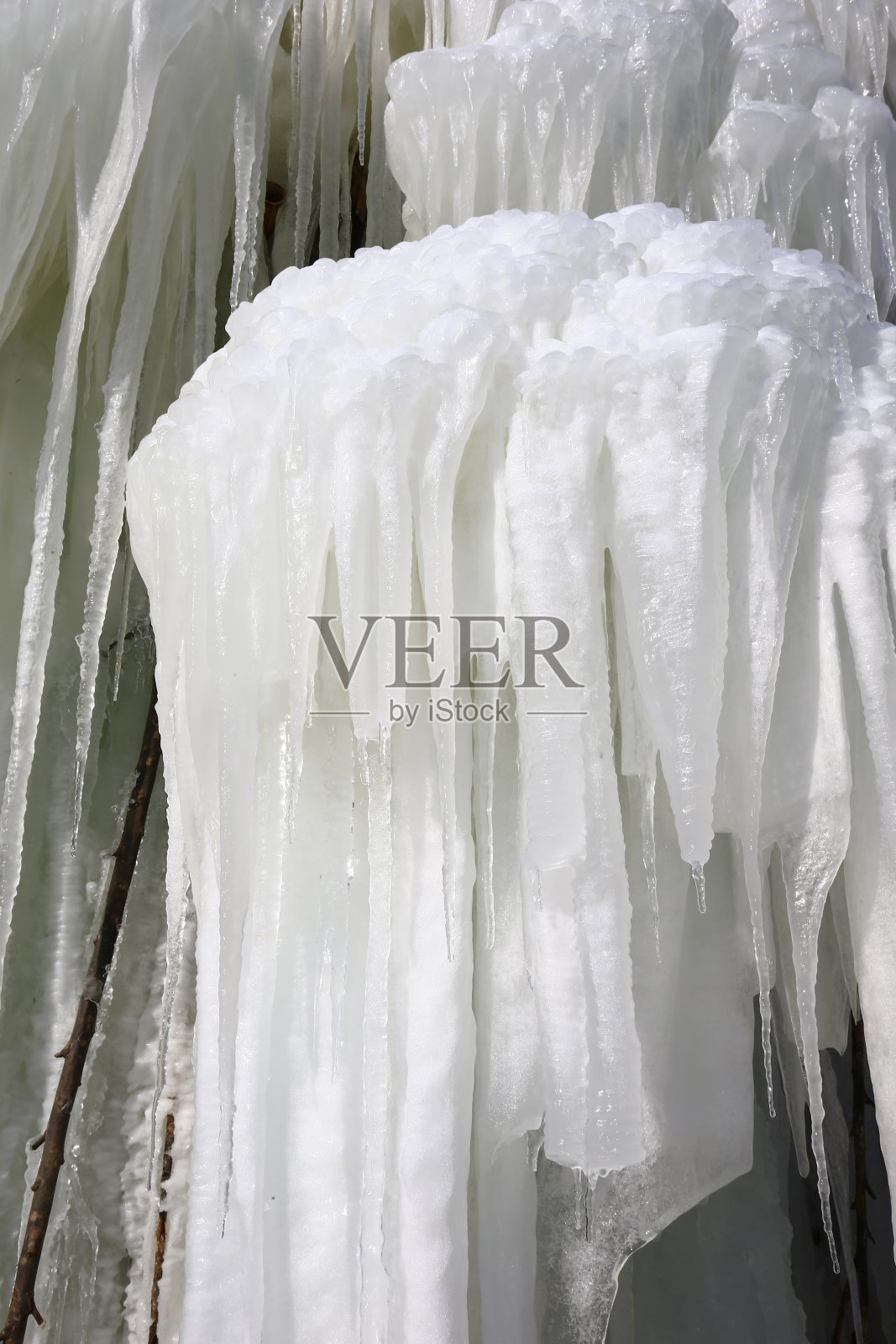 冰瀑，冬季自然景观照片摄影图片