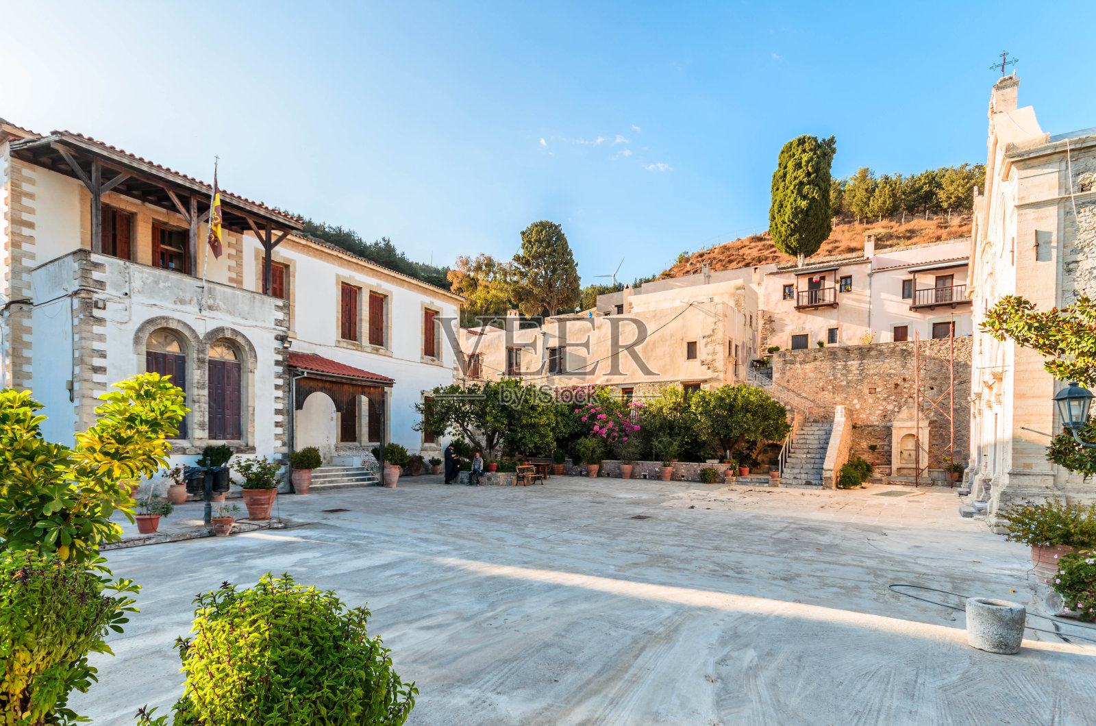 阿吉奥斯·乔治斯(圣乔治)或' epanosiis修道院照片摄影图片