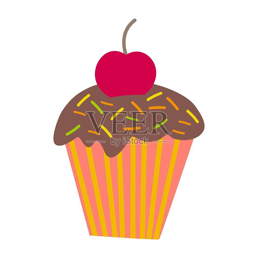 蛋糕糕点点心樱桃美味甜点设计元素图片