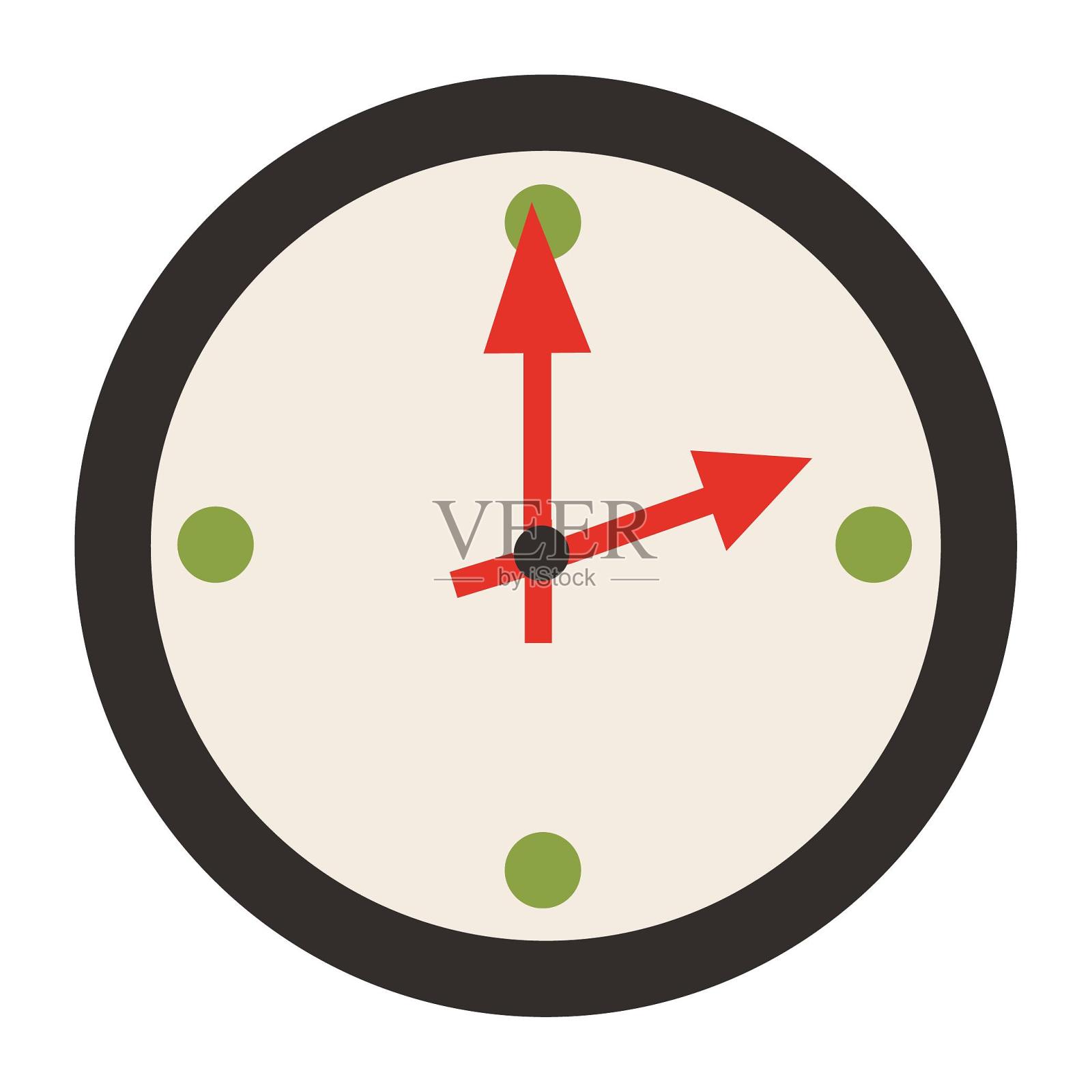 钟挂钟时间设计元素图片