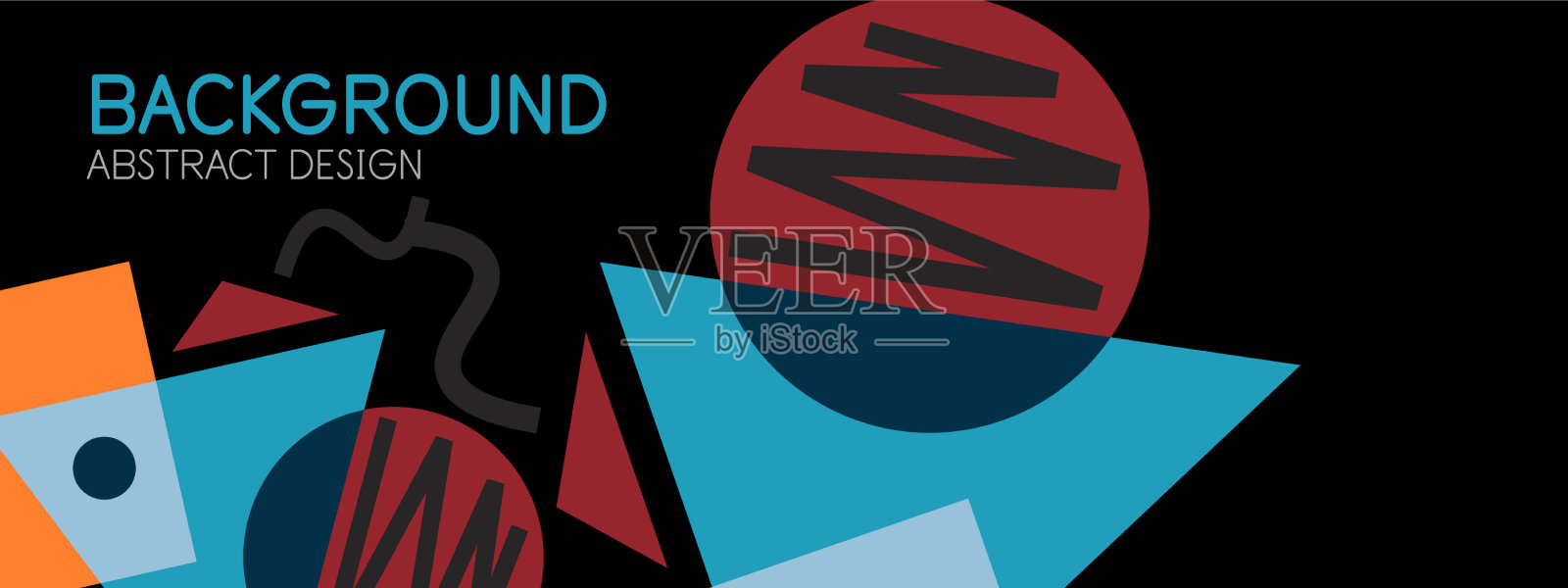 抽象的背景块线三角形插画图片素材