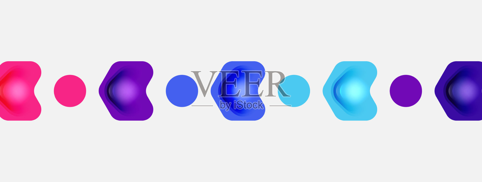 颜色箭头形状在白色背景上最小插画图片素材