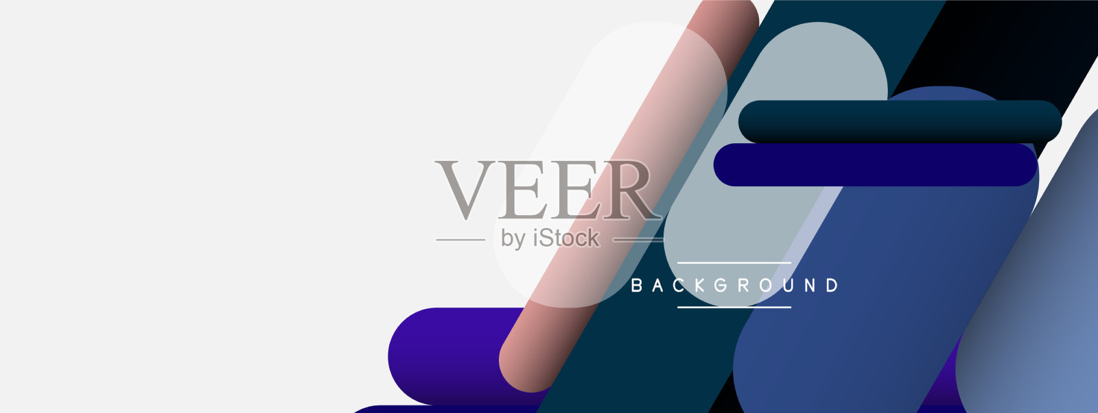 重叠圆形形状和线条背景插画图片素材