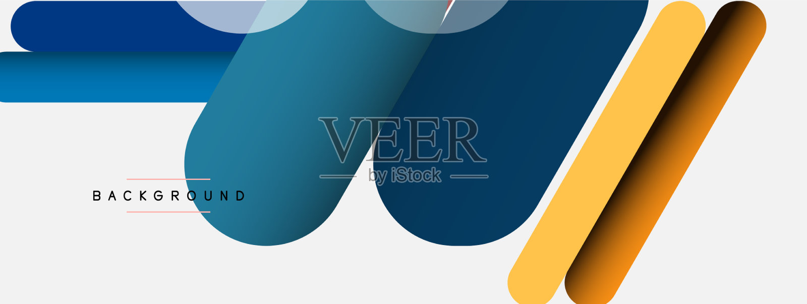 抽象背景圆形线条插画图片素材