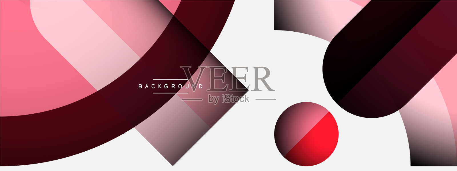 几何抽象背景圆形形状插画图片素材