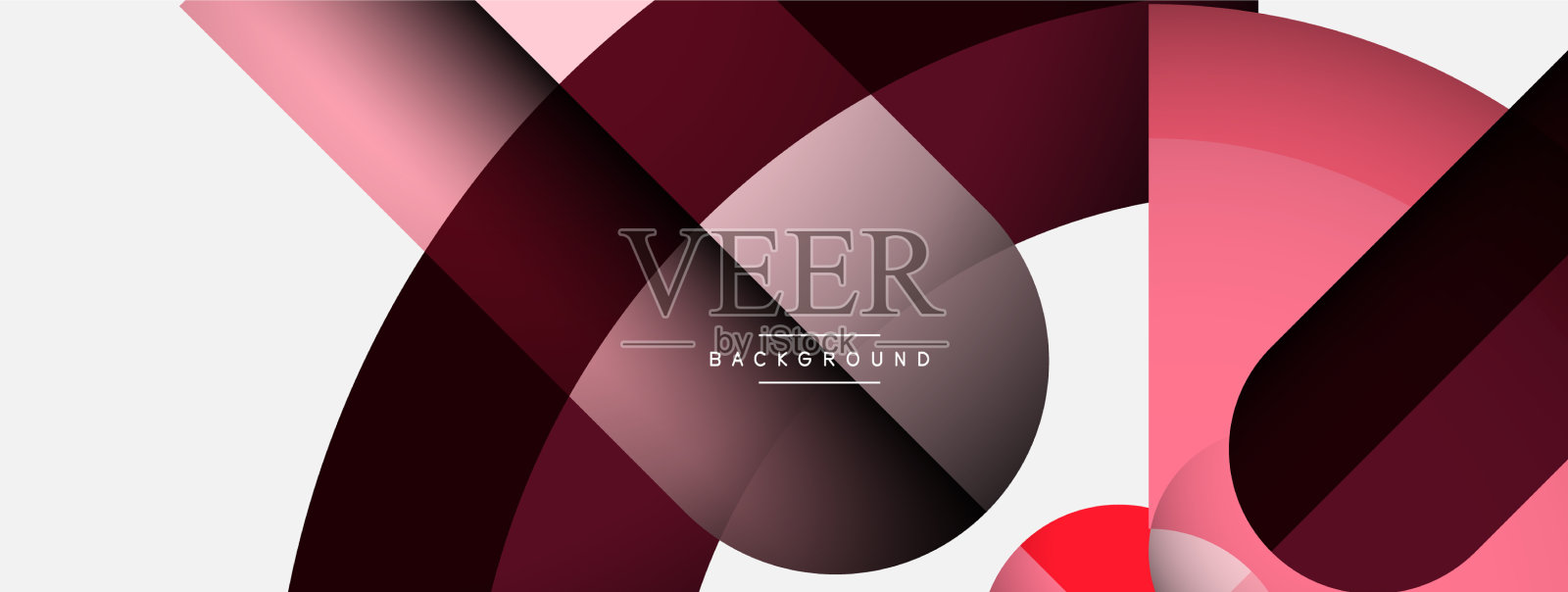 时尚的形状，颜色，最小的设计构成插画图片素材