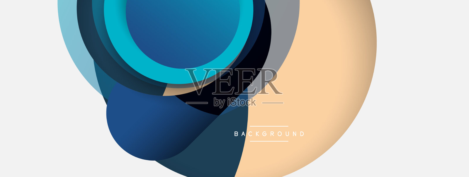 圆形和圆形形状抽象的背景插画图片素材