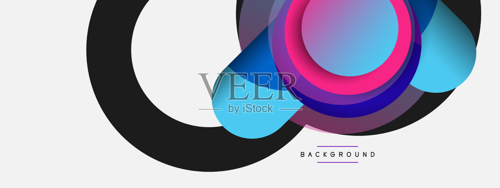 圆形的形状是最小的几何图形插画图片素材