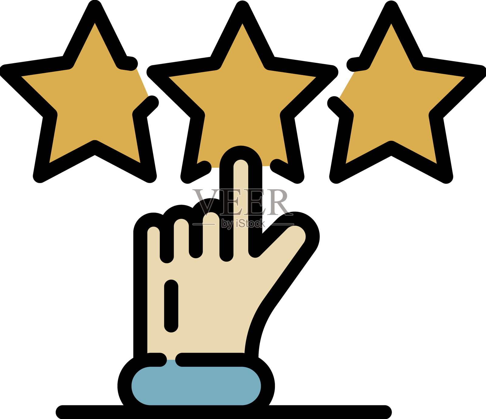 反馈图标颜色轮廓插画图片素材