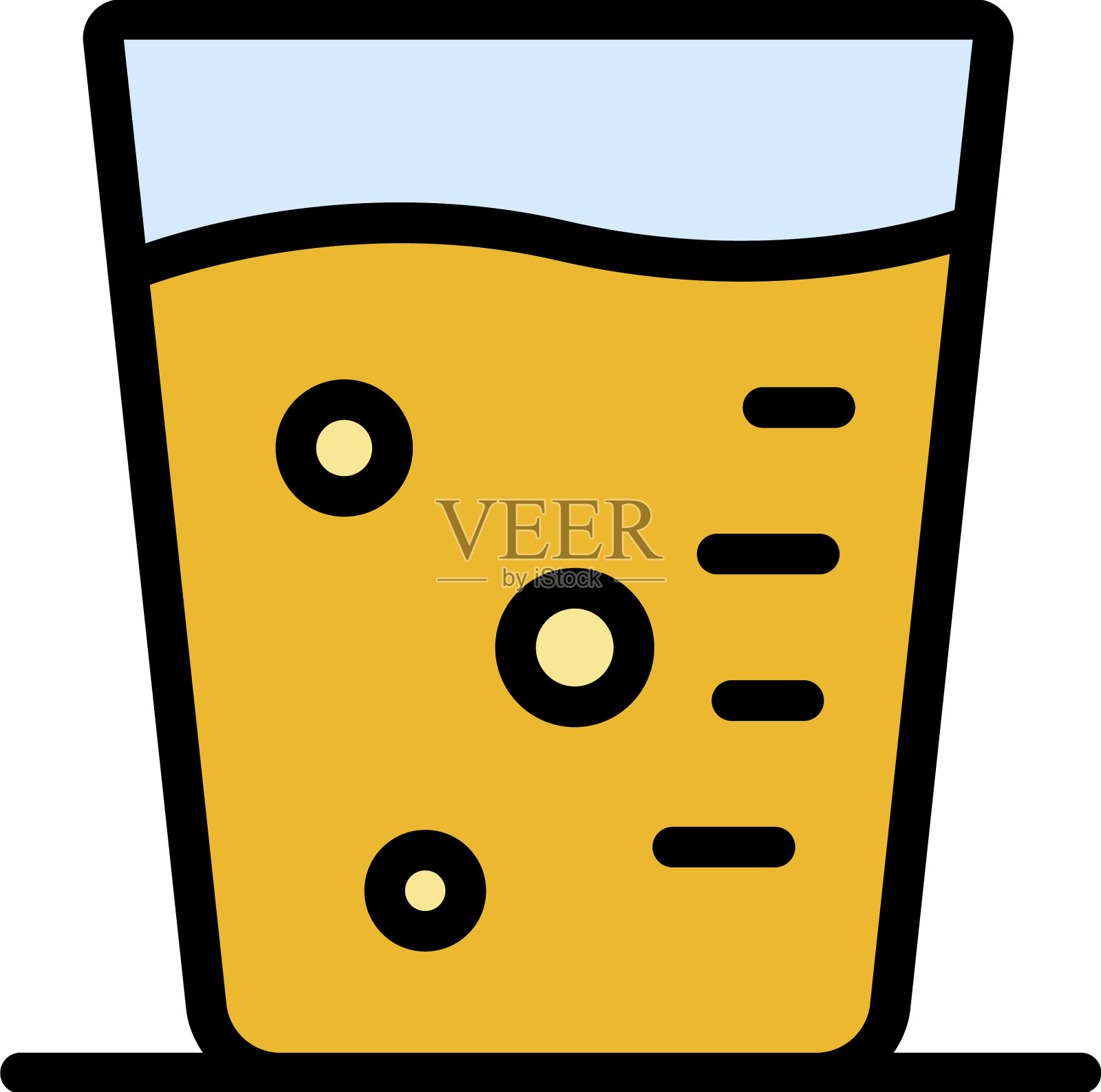 糖浆玻璃图标颜色轮廓插画图片素材