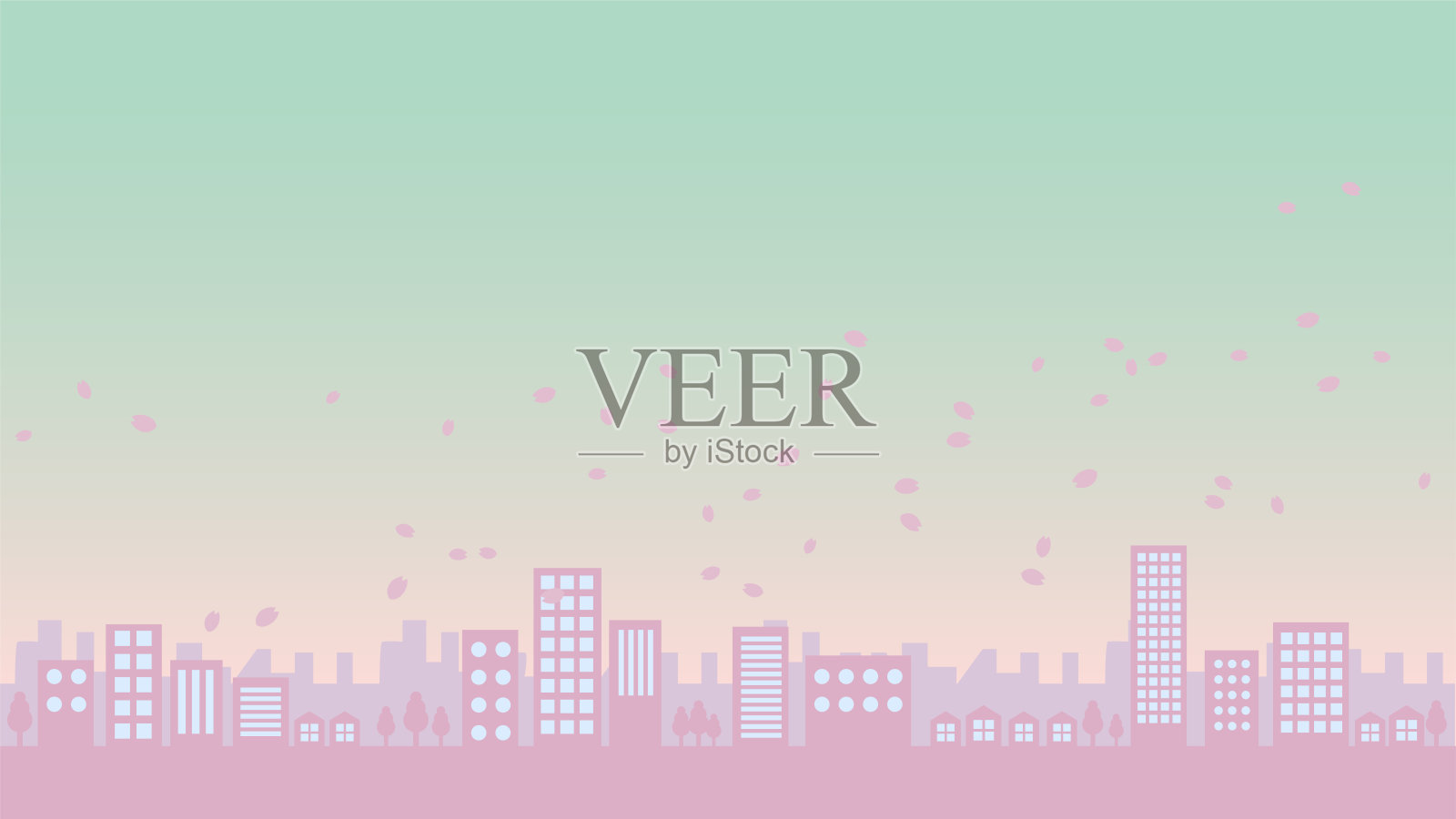 樱花矢量背景图形插画图片素材