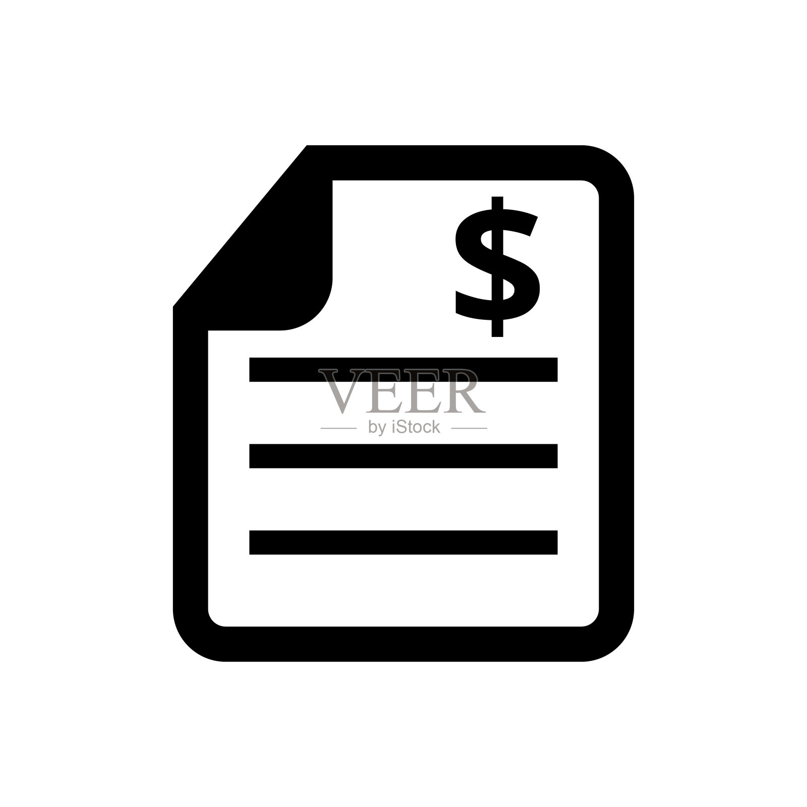 账单收据的图标图标素材