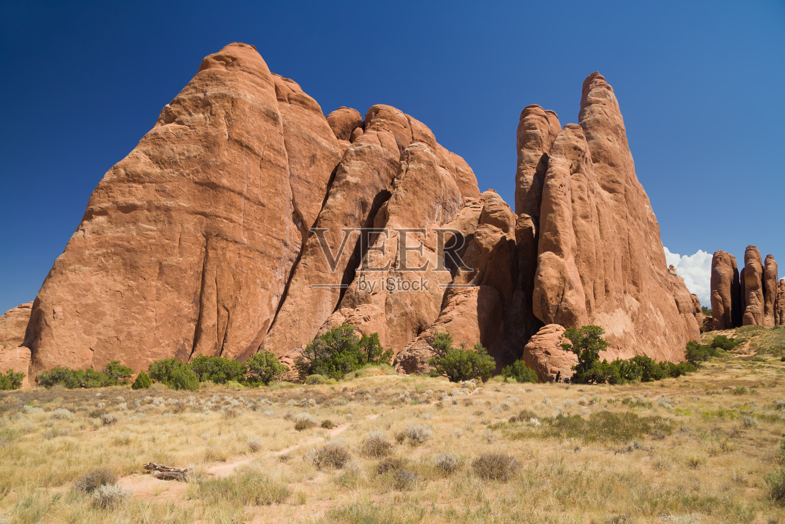 拱门国家公园的沙丘部分照片摄影图片