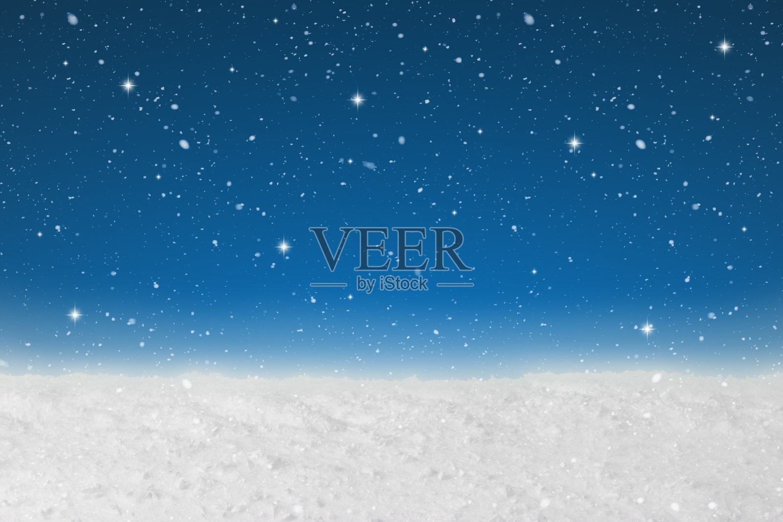 以雪花和星星为背景的圣诞概念照片摄影图片