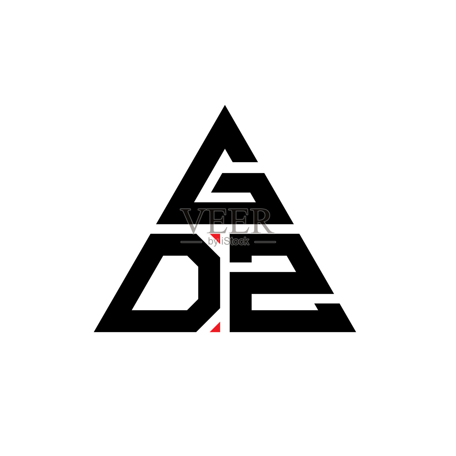 GDZ三角形字母标志设计采用三角形插画图片素材