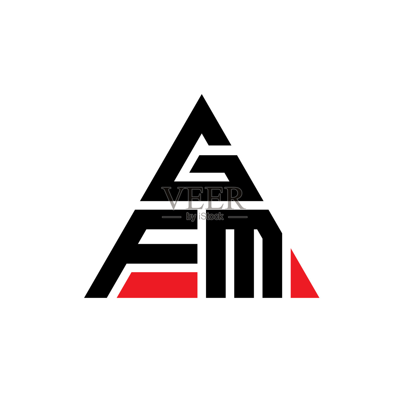 GFM三角形字母标志设计用三角形插画图片素材