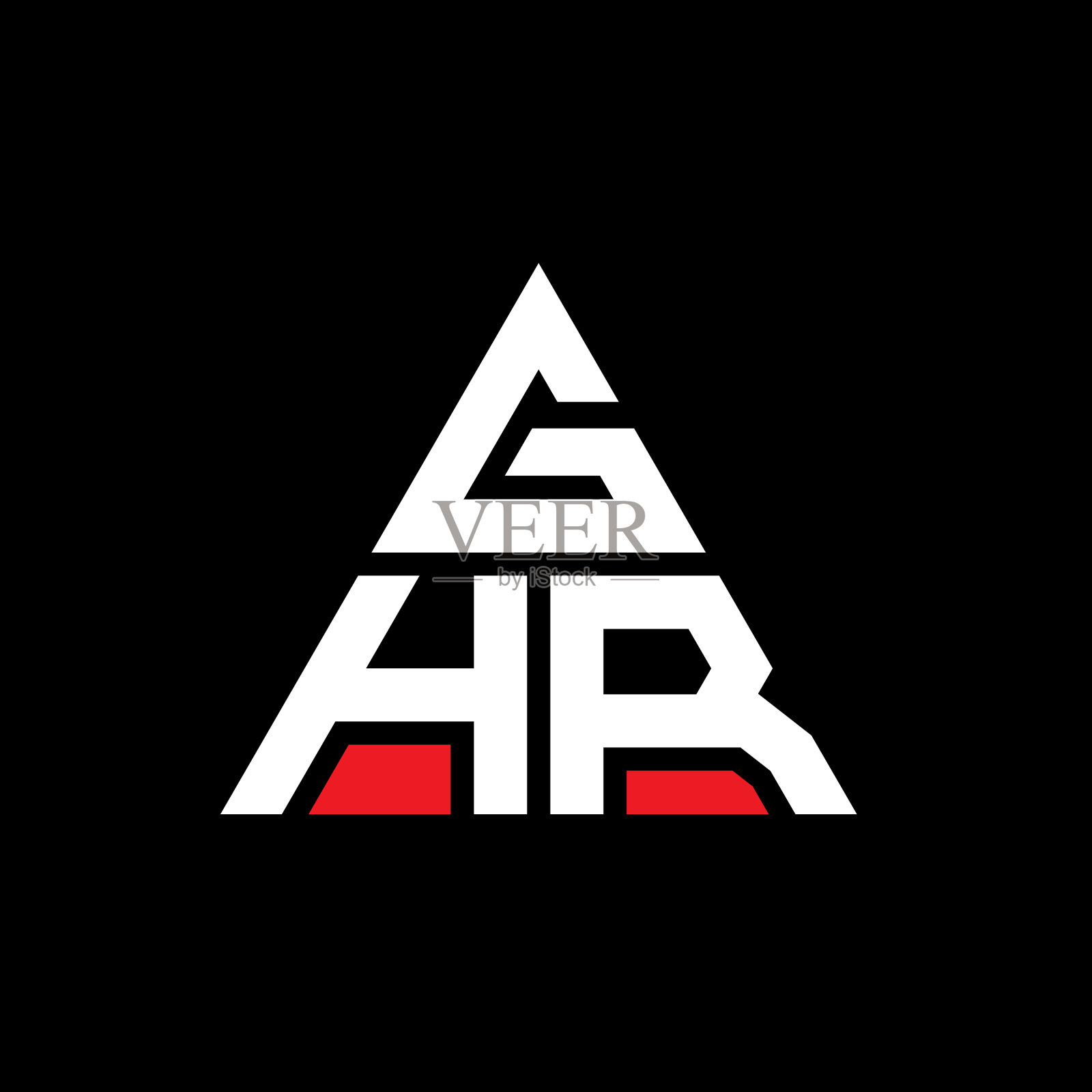 GHR三角形字母标志设计采用三角形插画图片素材