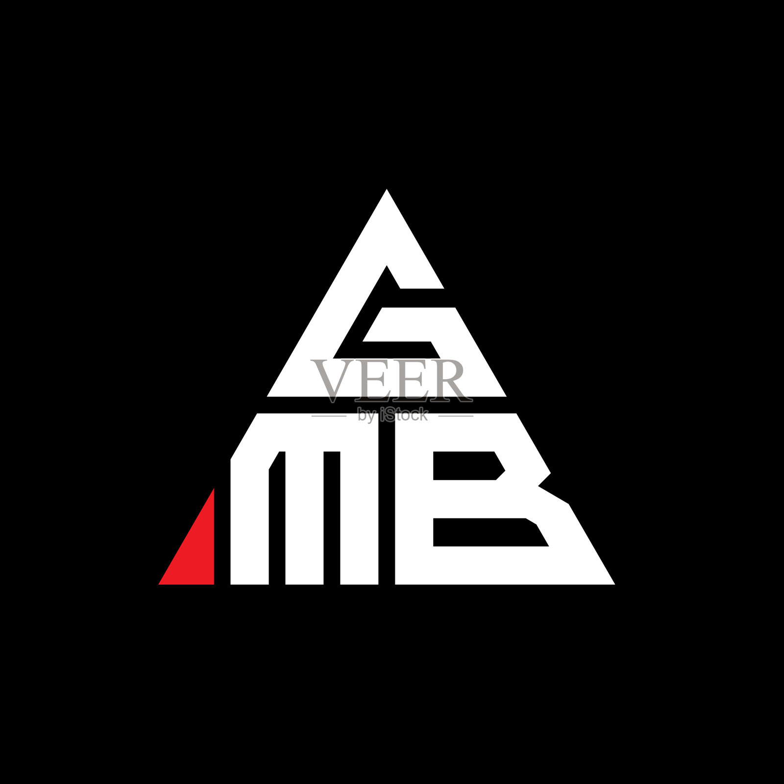 GMB三角形字母标识设计为三角形插画图片素材