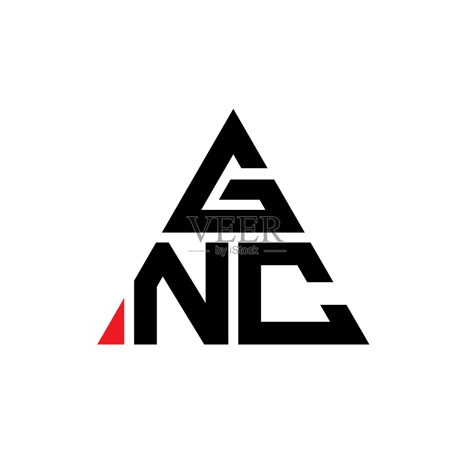 GNC三角形字母标识设计用三角形插画图片素材
