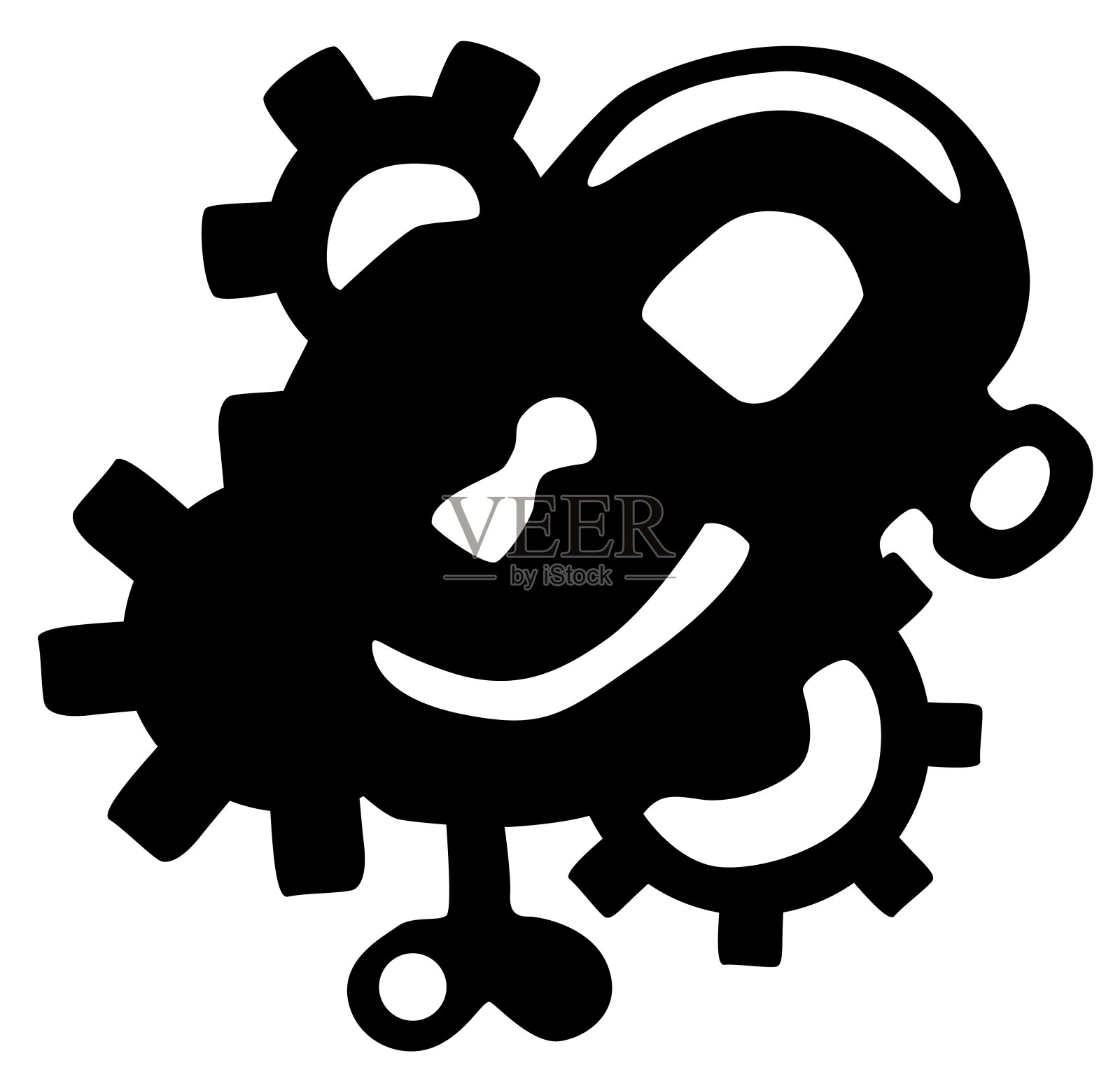 挂锁机械模板插画图片素材