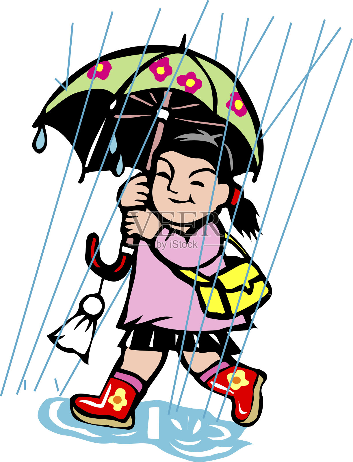 在雨季插画图片素材