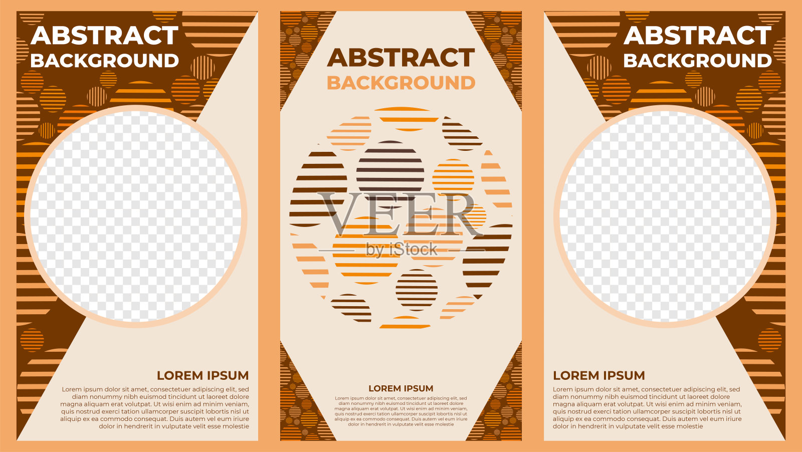 抽象几何社交媒体故事集模板设计设计模板素材