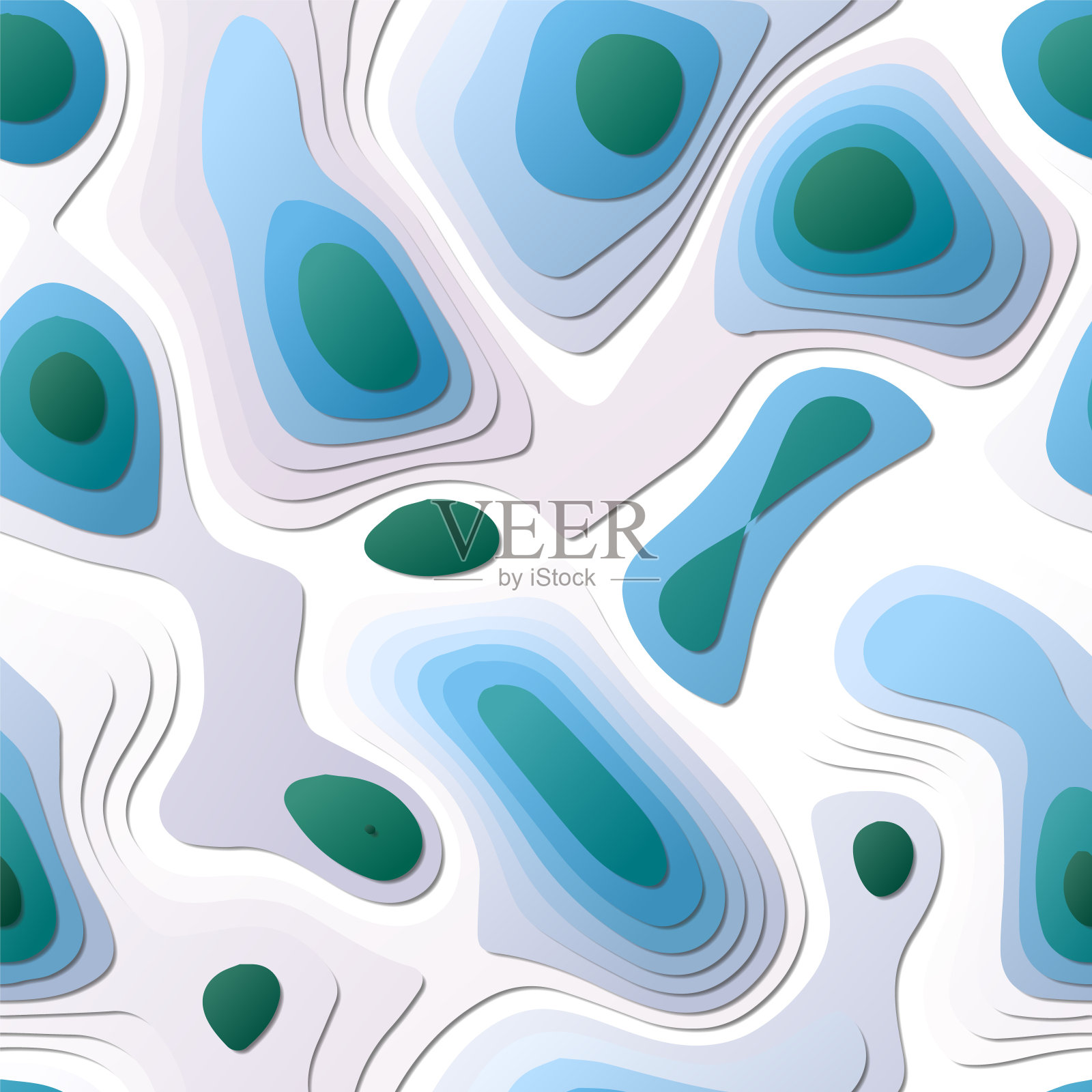 五彩缤纷的抽象层。插画图片素材