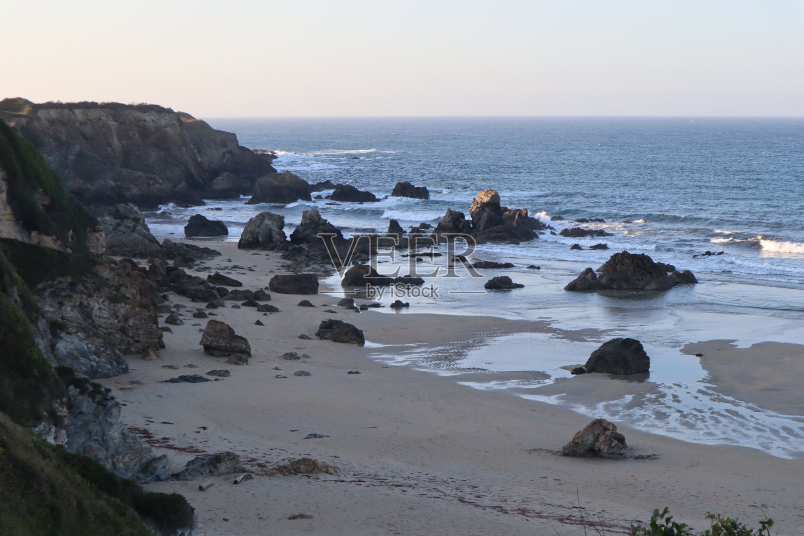 penaronda海滩的日落照片摄影图片