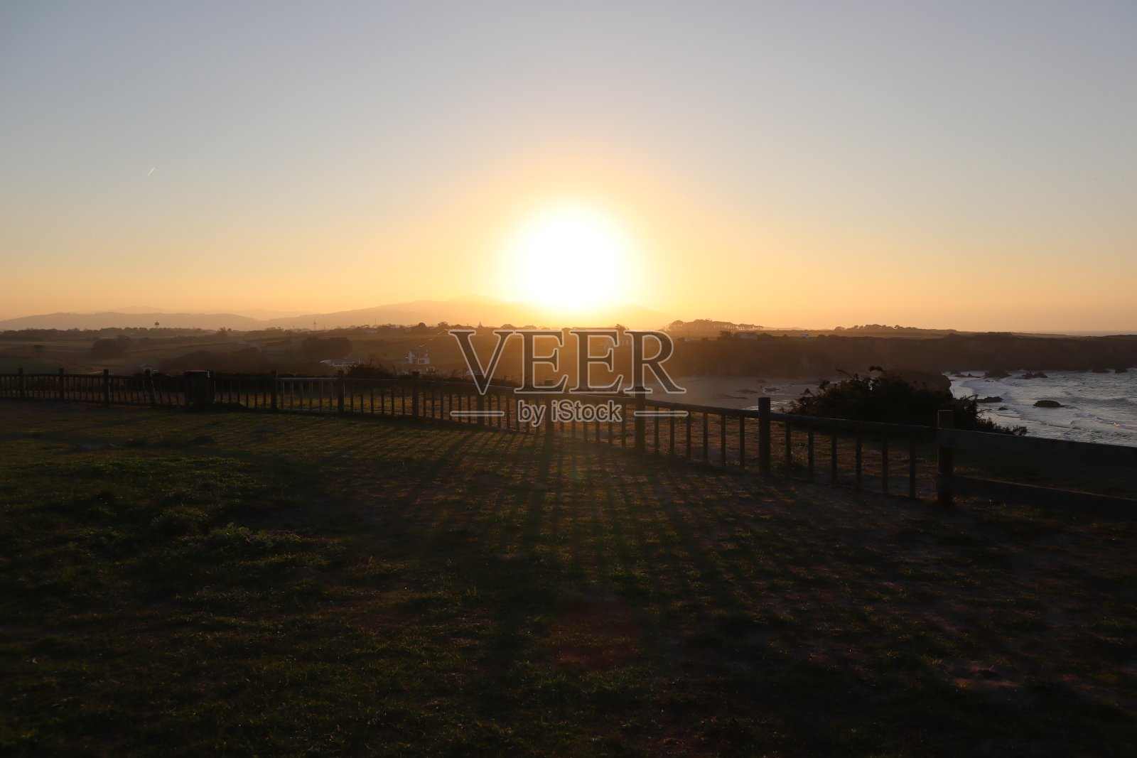 penaronda海滩的日落照片摄影图片