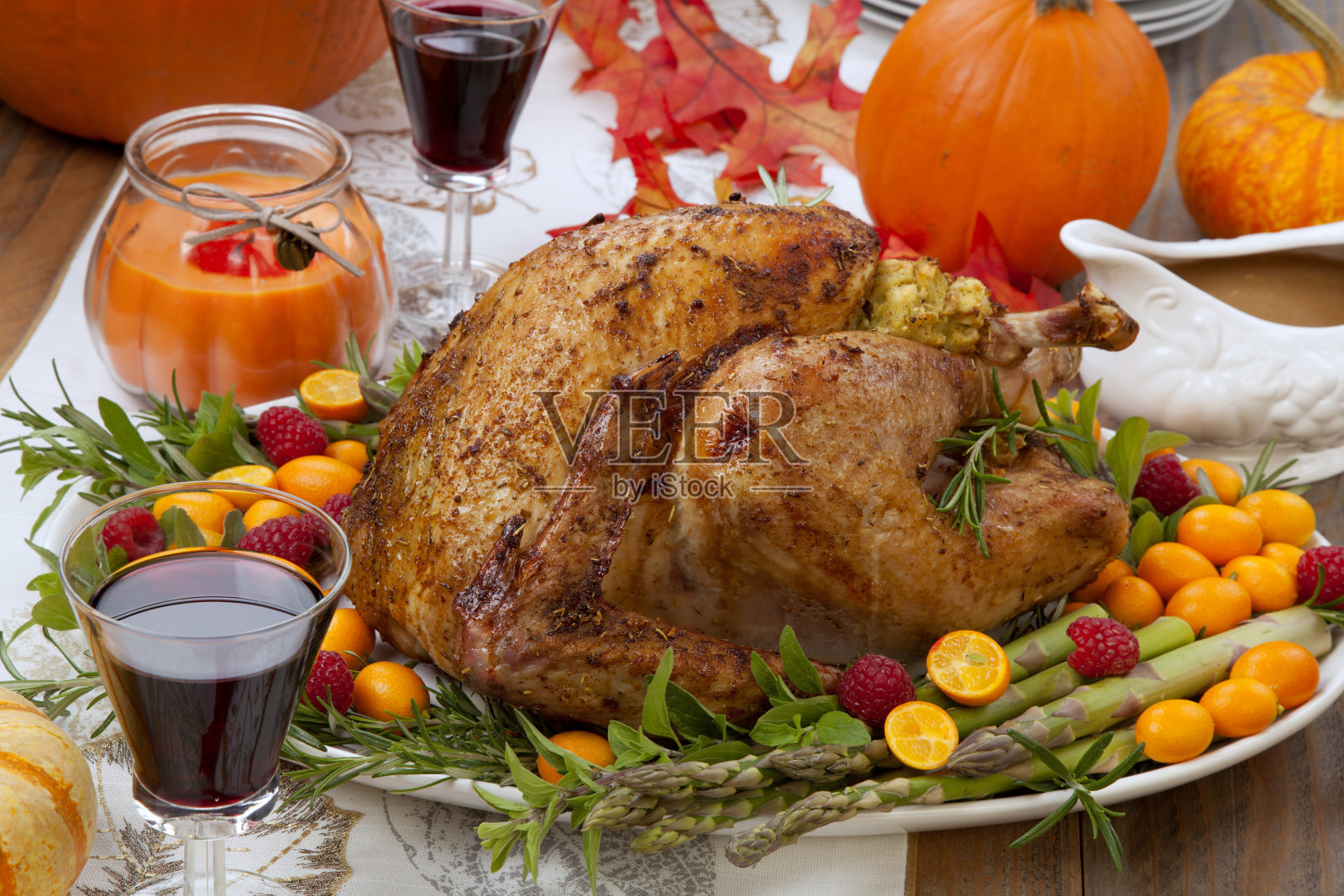 柑橘蜜饯感恩节火鸡照片摄影图片