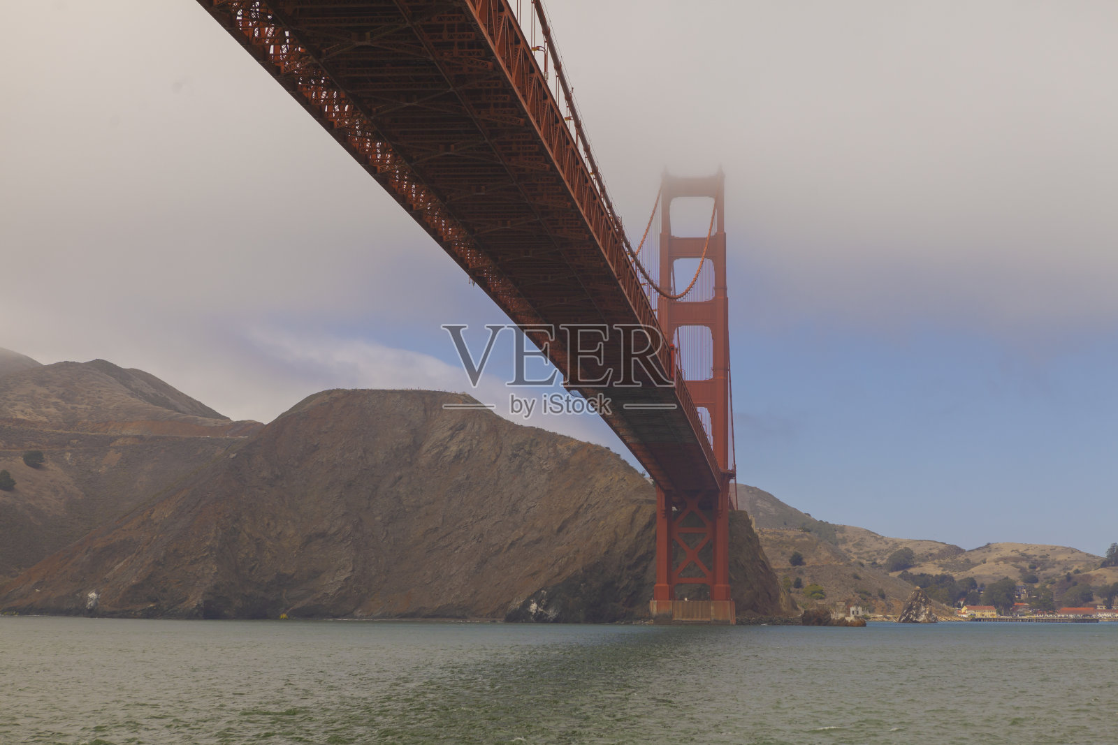 旧金山金门大桥米斯蒂照片摄影图片