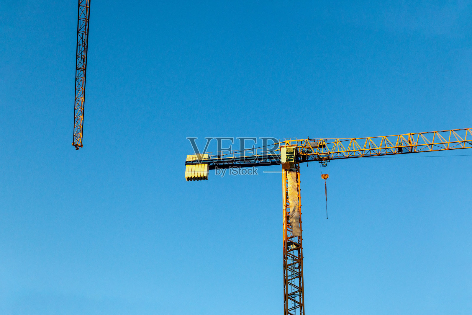 起重机施工现场照片摄影图片