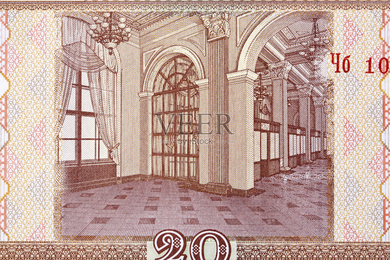 位于明斯克的白俄罗斯国家银行大楼内部照片摄影图片