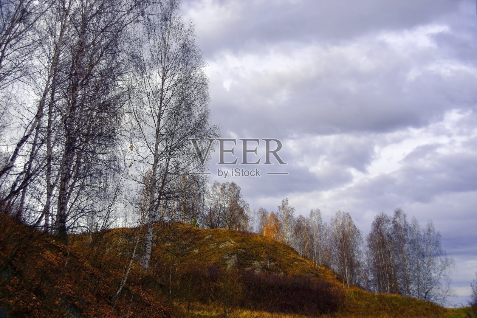 多云的秋天的晚上照片摄影图片