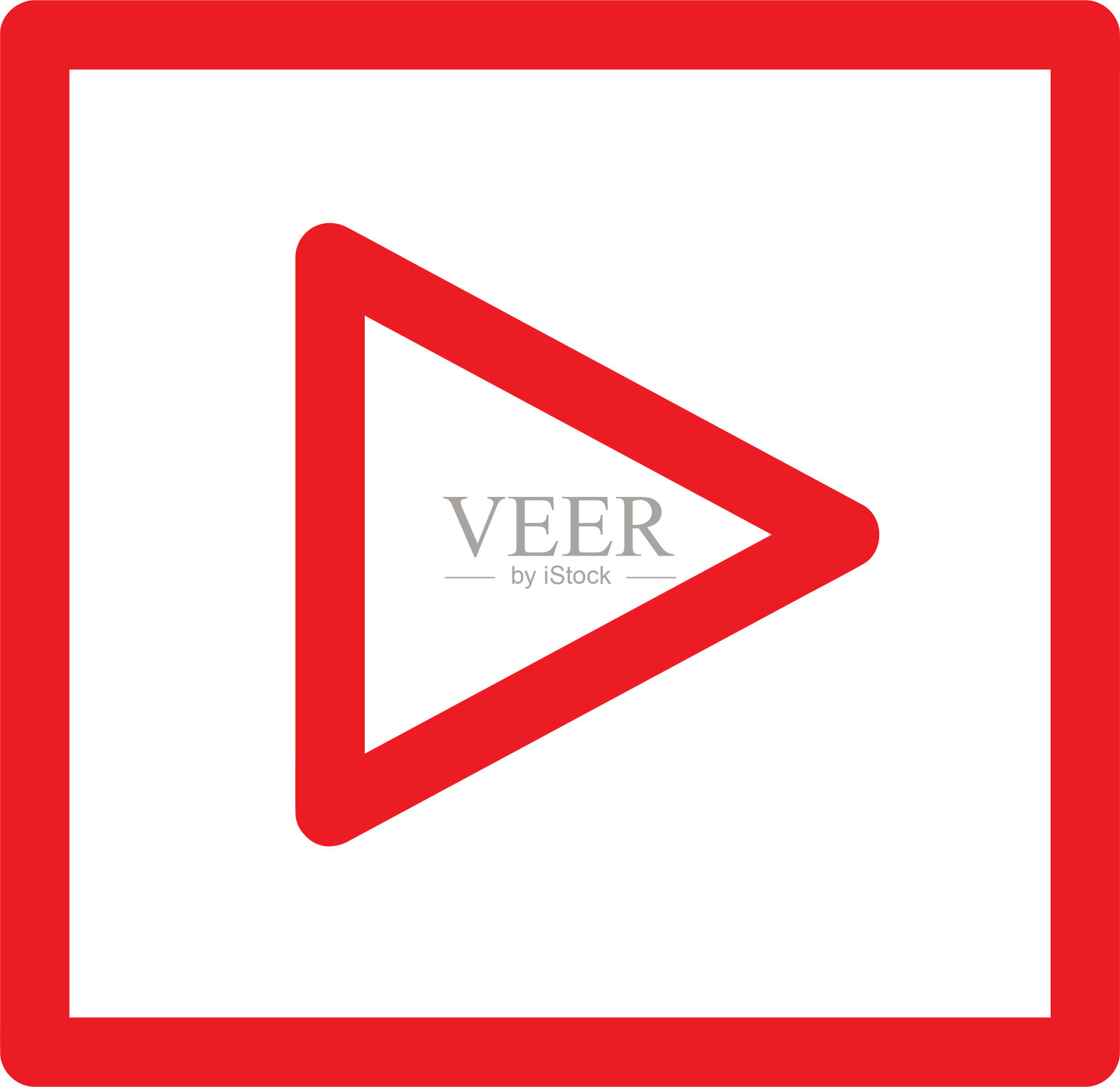 按钮视频播放器图标标识设计图标素材