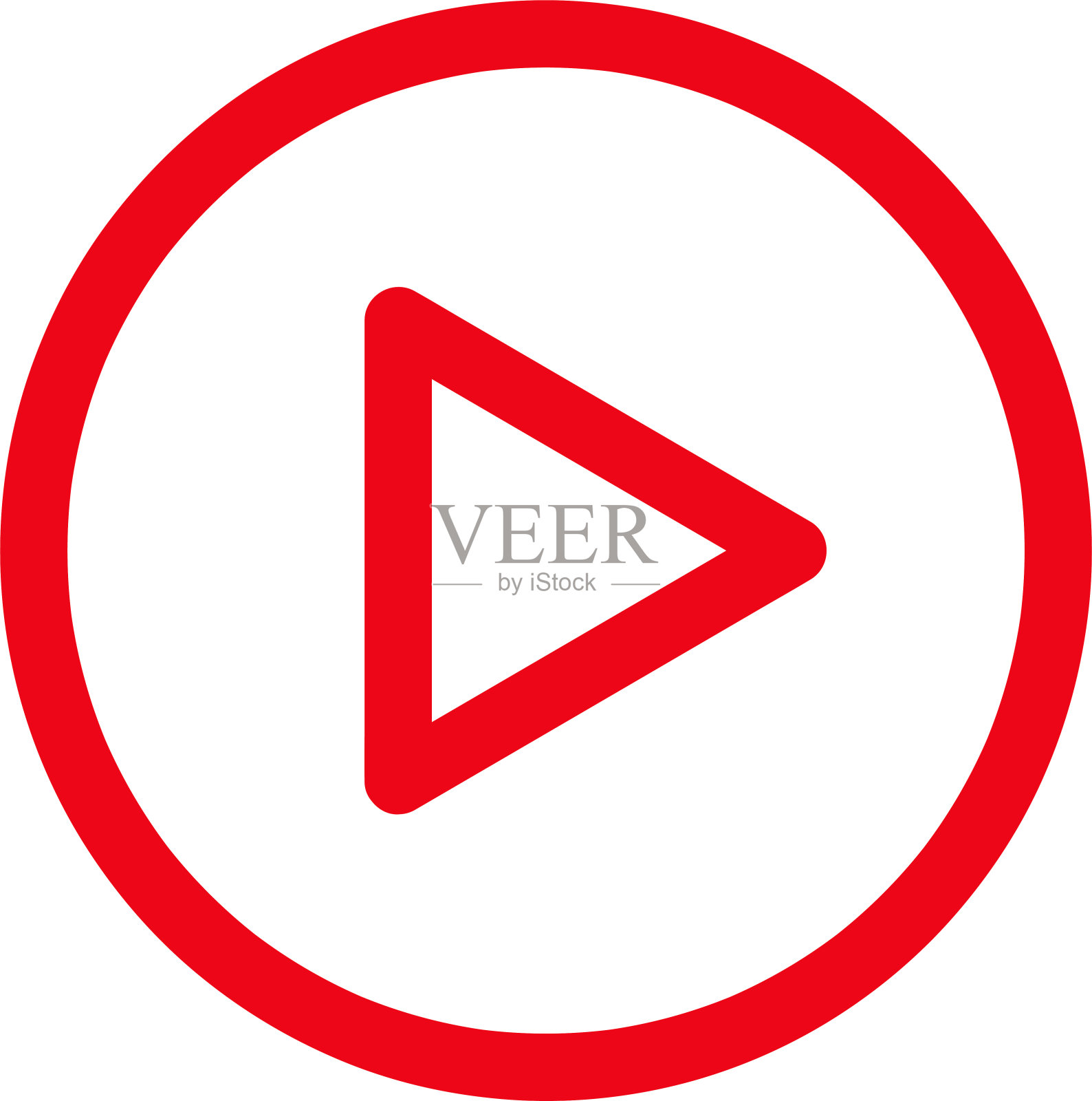 按钮视频播放器图标标识设计插画图片素材