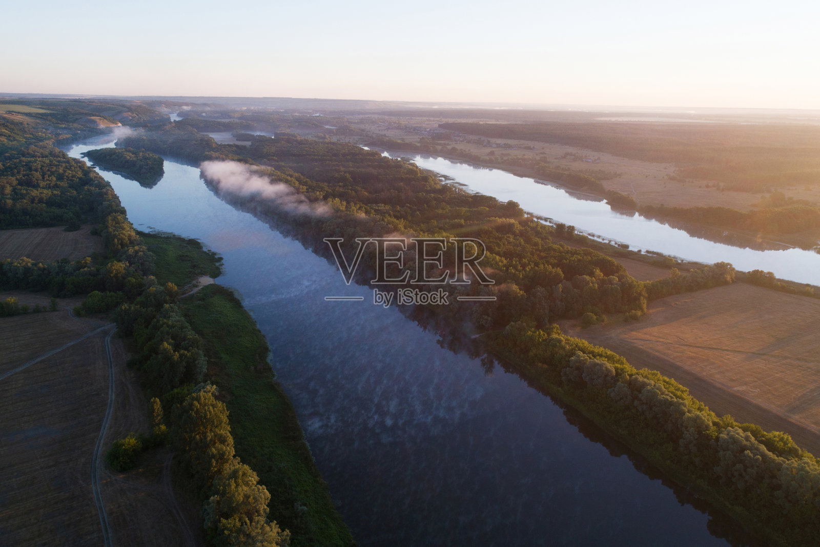 顿河，从高处眺望照片摄影图片