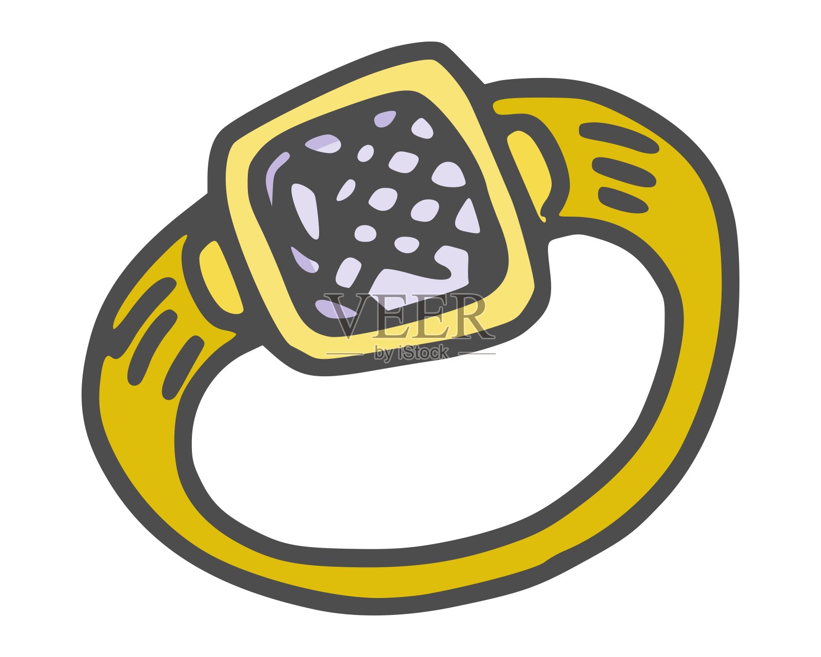 金戒指简单的画。矢量涂鸦素描新设计元素图片