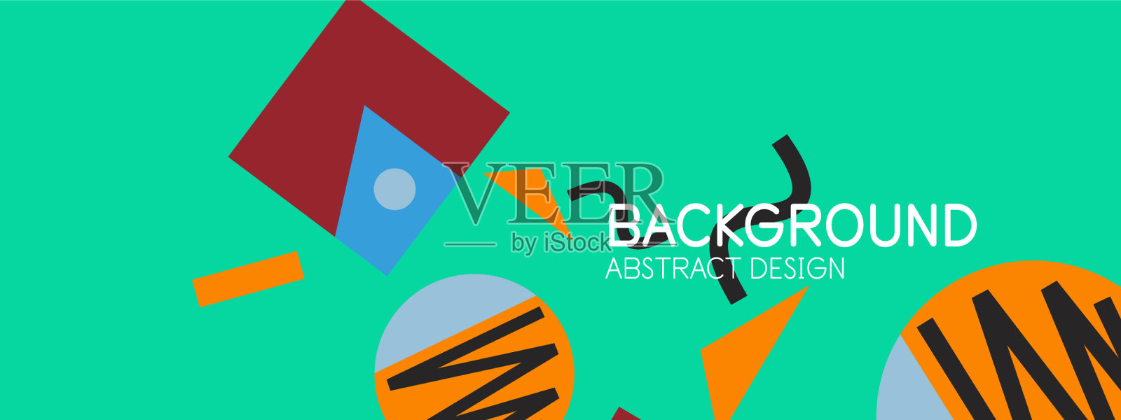 抽象的背景块线三角形插画图片素材