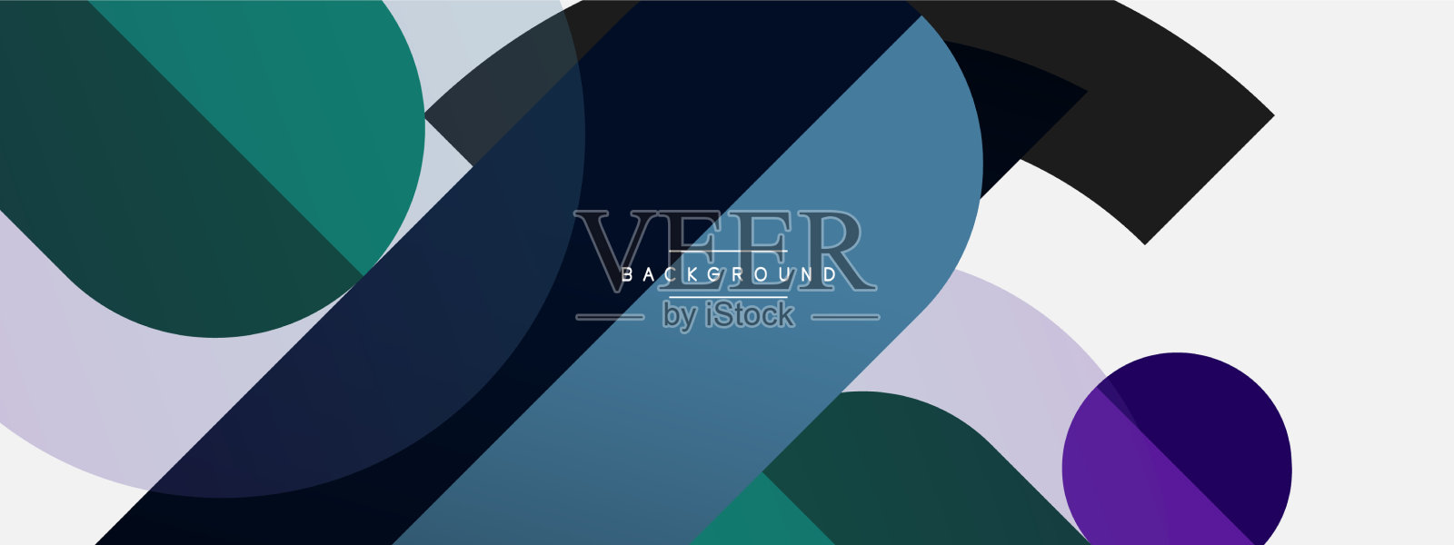 圆形几何图形，直线和圆插画图片素材